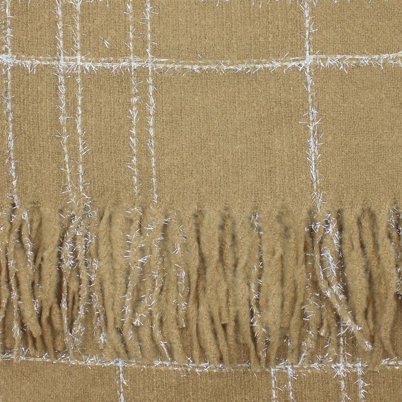 Fashion, accesorii si bijuterii - Femei - Accesorii femei - Esarfe si fulare femei - Esarfa de dama, Buticcochet, casmir, 190 x 65 cm, Maro - ES2705 - Infinity.ro