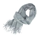 Fashion, accesorii si bijuterii - Femei - Accesorii femei - Esarfe si fulare femei - Esarfa de dama, Buticcochet, casmir, 190 x 65 cm, Gri - ES2703 - Infinity.ro
