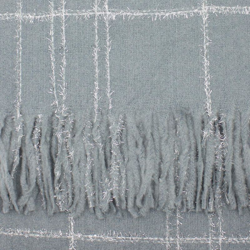Fashion, accesorii si bijuterii - Femei - Accesorii femei - Esarfe si fulare femei - Esarfa de dama, Buticcochet, casmir, 190 x 65 cm, Gri - ES2703 - Infinity.ro