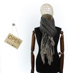 Fashion, accesorii si bijuterii - Femei - Accesorii femei - Esarfe si fulare femei - Esarfa de dama, Buticcochet, casmir, 190 x 65 cm, Negru - ES2710 - Infinity.ro