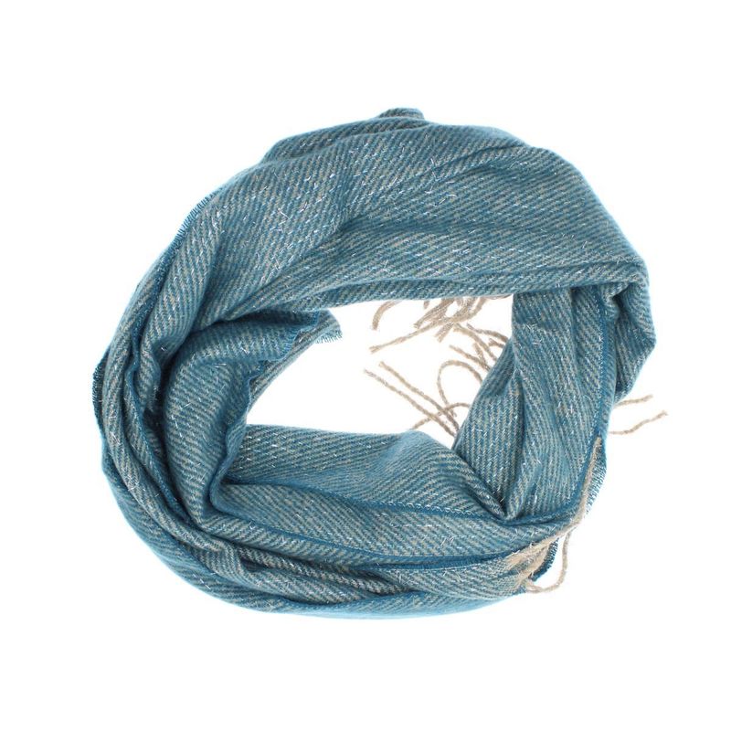 Fashion, accesorii si bijuterii - Femei - Accesorii femei - Esarfe si fulare femei - Esarfa de dama, Buticcochet, casmir, 190 x 65 cm, Turcoaz - ES2713 - Infinity.ro
