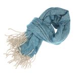 Fashion, accesorii si bijuterii - Femei - Accesorii femei - Esarfe si fulare femei - Esarfa de dama, Buticcochet, casmir, 190 x 65 cm, Turcoaz - ES2713 - Infinity.ro