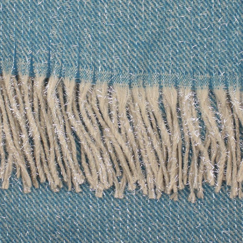 Fashion, accesorii si bijuterii - Femei - Accesorii femei - Esarfe si fulare femei - Esarfa de dama, Buticcochet, casmir, 190 x 65 cm, Turcoaz - ES2713 - Infinity.ro