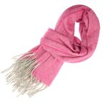 Fashion, accesorii si bijuterii - Femei - Accesorii femei - Esarfe si fulare femei - Esarfa de dama, Buticcochet, casmir, 190 x 65 cm, Fucsia - ES2708 - Infinity.ro