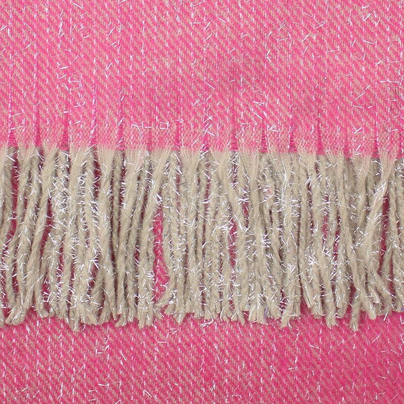 Fashion, accesorii si bijuterii - Femei - Accesorii femei - Esarfe si fulare femei - Esarfa de dama, Buticcochet, casmir, 190 x 65 cm, Fucsia - ES2708 - Infinity.ro