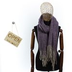 Fashion, accesorii si bijuterii - Femei - Accesorii femei - Esarfe si fulare femei - Esarfa de dama, Buticcochet, casmir, 190 x 65 cm, Mov - ES2712 - Infinity.ro