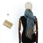 Fashion, accesorii si bijuterii - Femei - Accesorii femei - Esarfe si fulare femei - Esarfa de dama, Buticcochet, casmir, 190 x 65 cm, Turcoaz - ES2713 - Infinity.ro