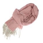 Fashion, accesorii si bijuterii - Femei - Accesorii femei - Esarfe si fulare femei - Esarfa de dama, Buticcochet, casmir, 190 x 65 cm, Roz - ES2715 - Infinity.ro