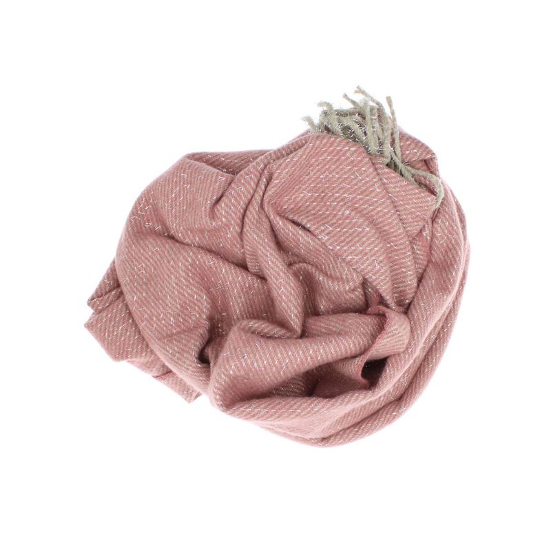 Fashion, accesorii si bijuterii - Femei - Accesorii femei - Esarfe si fulare femei - Esarfa de dama, Buticcochet, casmir, 190 x 65 cm, Roz - ES2715 - Infinity.ro