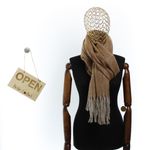Fashion, accesorii si bijuterii - Femei - Accesorii femei - Esarfe si fulare femei - Esarfa de dama, Buticcochet, casmir, 190 x 65 cm, Maro - ES2716 - Infinity.ro