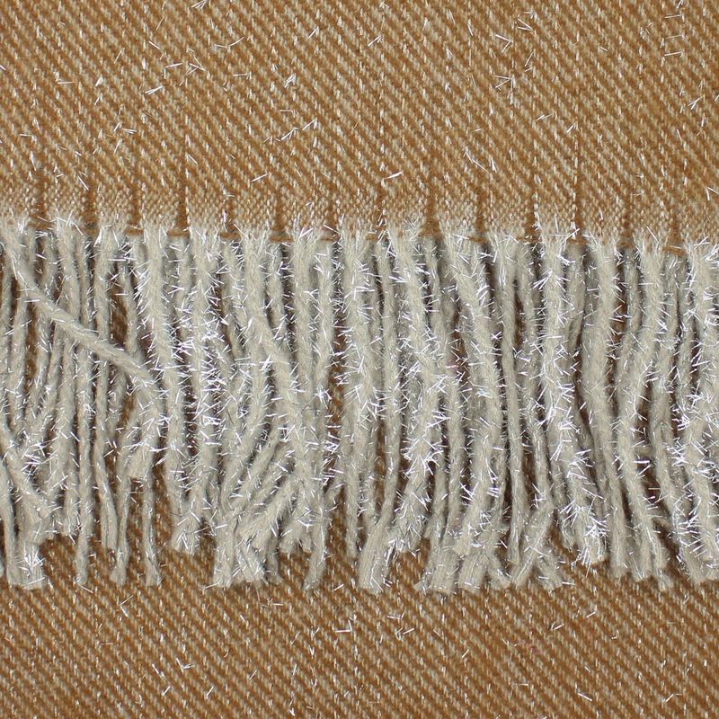 Fashion, accesorii si bijuterii - Femei - Accesorii femei - Esarfe si fulare femei - Esarfa de dama, Buticcochet, casmir, 190 x 65 cm, Maro - ES2716 - Infinity.ro