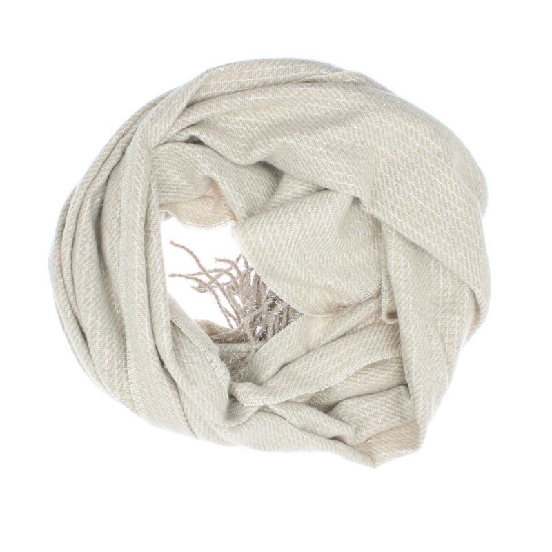 Fashion, accesorii si bijuterii - Femei - Accesorii femei - Esarfe si fulare femei - Esarfa de dama, Buticcochet, casmir, 190 x 65 cm, Bej - ES2711 - Infinity.ro