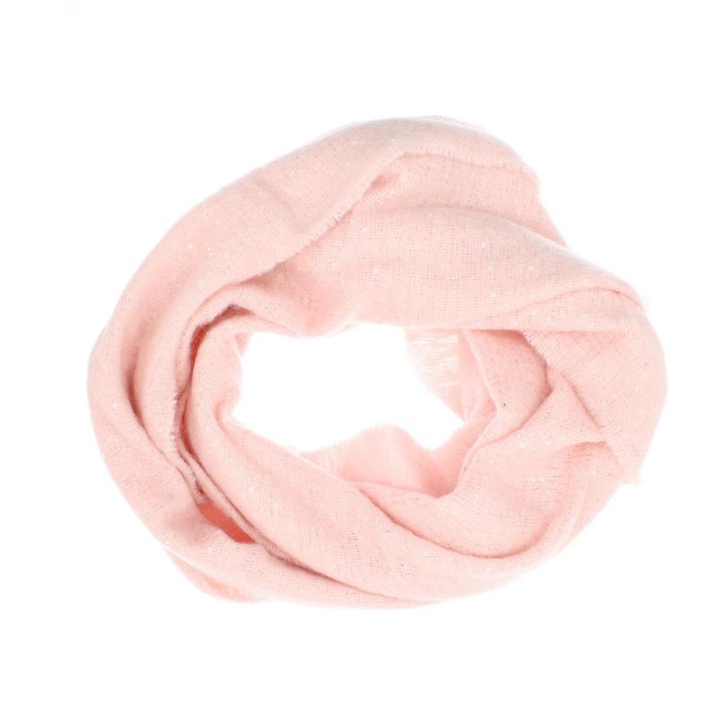 Fashion, accesorii si bijuterii - Femei - Accesorii femei - Esarfe si fulare femei - Esarfa de dama, Buticcochet, casmir, 190 x 65 cm, cu paiete, Roz - ES2721 - Infinity.ro