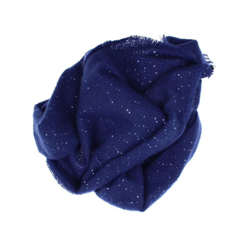 Fashion, accesorii si bijuterii - Femei - Accesorii femei - Esarfe si fulare femei - Esarfa de dama, Buticcochet, casmir, 190 x 65 cm, cu paiete, Baleumarin - ES2723 - Infinity.ro
