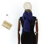 Fashion, accesorii si bijuterii - Femei - Accesorii femei - Esarfe si fulare femei - Esarfa de dama, Buticcochet, casmir, 190 x 65 cm, cu paiete, Baleumarin - ES2723 - Infinity.ro