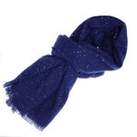 Fashion, accesorii si bijuterii - Femei - Accesorii femei - Esarfe si fulare femei - Esarfa de dama, Buticcochet, casmir, 190 x 65 cm, cu paiete, Baleumarin - ES2723 - Infinity.ro