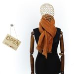 Fashion, accesorii si bijuterii - Femei - Accesorii femei - Esarfe si fulare femei - Esarfa de dama, Buticcochet, casmir, 190 x 65 cm, cu paiete, Caramiziu - ES2724 - Infinity.ro