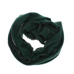 Fashion, accesorii si bijuterii - Femei - Accesorii femei - Esarfe si fulare femei - Esarfa de dama, Buticcochet, casmir, 190 x 65 cm, Verde inchis - ES2729 - Infinity.ro