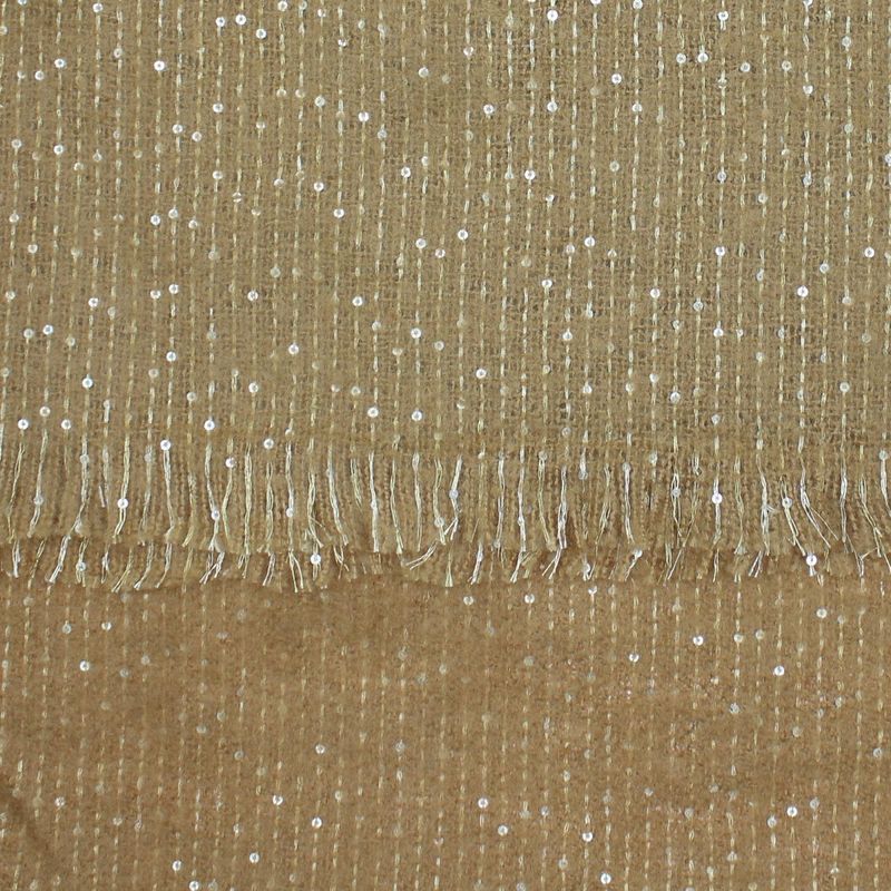 Fashion, accesorii si bijuterii - Femei - Accesorii femei - Esarfe si fulare femei - Esarfa de dama, Buticcochet, casmir, 190 x 65 cm, cu paiete, Maro - ES2722 - Infinity.ro