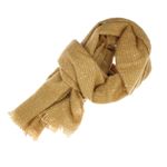Fashion, accesorii si bijuterii - Femei - Accesorii femei - Esarfe si fulare femei - Esarfa de dama, Buticcochet, casmir, 190 x 65 cm, cu paiete, Maro - ES2722 - Infinity.ro