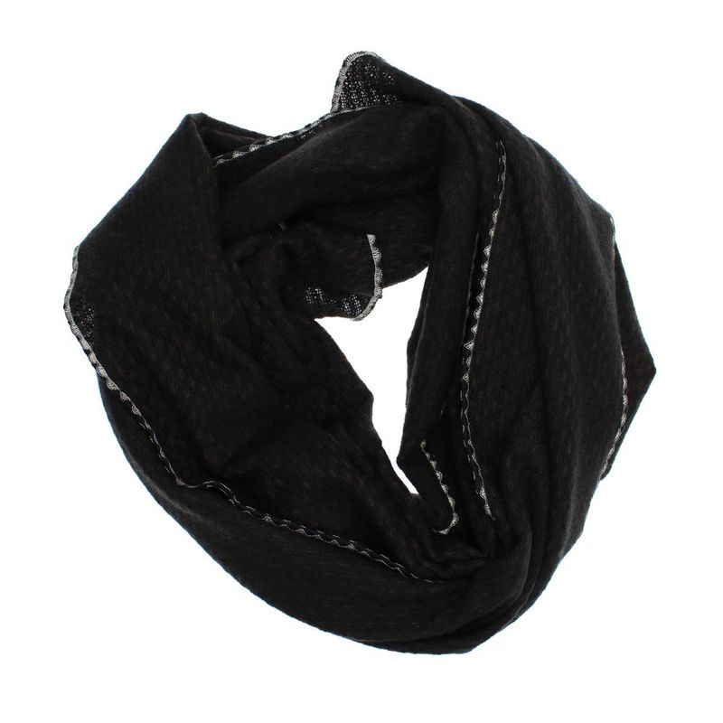 Fashion, accesorii si bijuterii - Femei - Accesorii femei - Esarfe si fulare femei - Esarfa de dama, Buticcochet, casmir, 190 x 65 cm, Negru - ES2733 - Infinity.ro