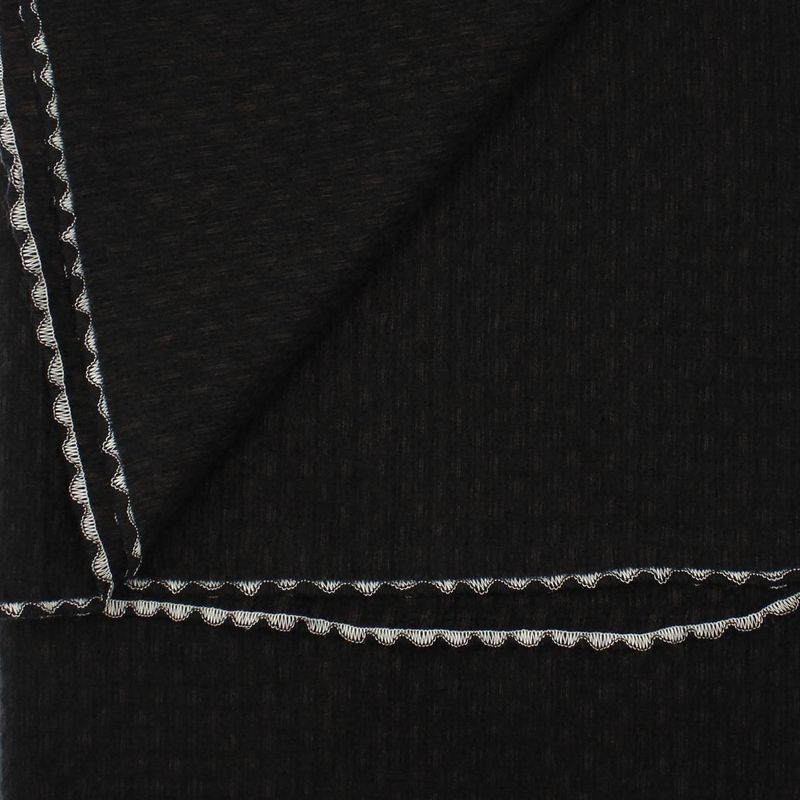 Fashion, accesorii si bijuterii - Femei - Accesorii femei - Esarfe si fulare femei - Esarfa de dama, Buticcochet, casmir, 190 x 65 cm, Negru - ES2733 - Infinity.ro