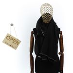 Fashion, accesorii si bijuterii - Femei - Accesorii femei - Esarfe si fulare femei - Esarfa de dama, Buticcochet, casmir, 190 x 65 cm, Negru - ES2733 - Infinity.ro
