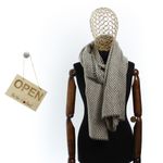Fashion, accesorii si bijuterii - Femei - Accesorii femei - Esarfe si fulare femei - Esarfa de dama, Buticcochet, casmir, 190 x 65 cm, Crem - ES2732 - Infinity.ro