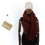 Fashion, accesorii si bijuterii - Femei - Accesorii femei - Esarfe si fulare femei - Esarfa de dama, Buticcochet, casmir, 190 x 65 cm, Rosu - ES2734 - Infinity.ro