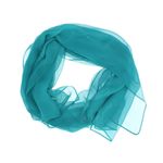 Fashion, accesorii si bijuterii - Femei - Accesorii femei - Esarfe si fulare femei - Esarfa de dama, uni, ButicCochet, 80% poliester 20% vascoza, Turcoaz - ES2928 - Infinity.ro