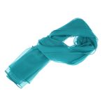 Fashion, accesorii si bijuterii - Femei - Accesorii femei - Esarfe si fulare femei - Esarfa de dama, uni, ButicCochet, 80% poliester 20% vascoza, Turcoaz - ES2928 - Infinity.ro