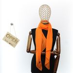 Fashion, accesorii si bijuterii - Femei - Accesorii femei - Esarfe si fulare femei - Esarfa de dama, uni, ButicCochet, 80% poliester 20% vascoza, Portocaliu - ES2927 - Infinity.ro
