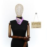 Fashion, accesorii si bijuterii - Femei - Accesorii femei - Esarfe si fulare femei - Batic de dama, 50 x 50 cm, ButicCochet, din satin, multicolor - ES2561 - Infinity.ro