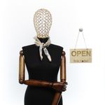 Fashion, accesorii si bijuterii - Femei - Accesorii femei - Esarfe si fulare femei - Batic de dama, 50 x 50 cm, ButicCochet, din satin, multicolor - ES2562 - Infinity.ro