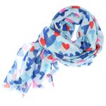 Fashion, accesorii si bijuterii - Femei - Accesorii femei - Esarfe si fulare femei - Esarfa de dama, cu imimioare, ButicCochet, 70% poliester 30% vascoza, Albastru - ES2932 - Infinity.ro