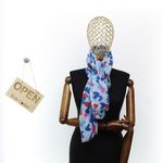 Fashion, accesorii si bijuterii - Femei - Accesorii femei - Esarfe si fulare femei - Esarfa de dama, cu imimioare, ButicCochet, 70% poliester 30% vascoza, Albastru - ES2932 - Infinity.ro