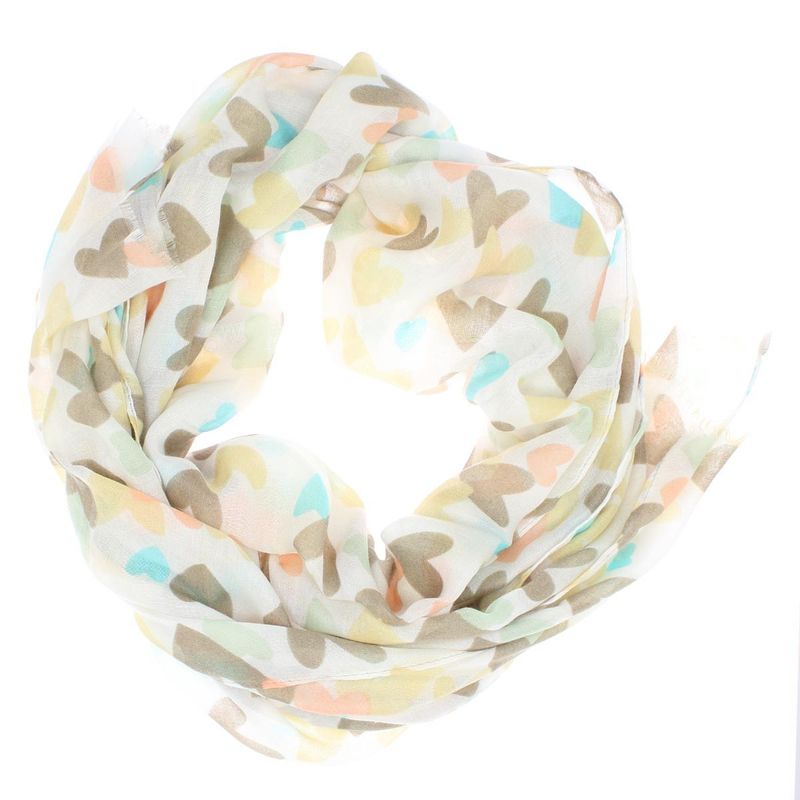 Fashion, accesorii si bijuterii - Femei - Accesorii femei - Esarfe si fulare femei - Esarfa de dama, cu imimioare, ButicCochet, 70% poliester 30% vascoza, Crem - ES2935 - Infinity.ro
