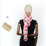 Fashion, accesorii si bijuterii - Femei - Accesorii femei - Esarfe si fulare femei - Esarfa de dama, cu imimioare, ButicCochet, 70% poliester 30% vascoza, Rosu - ES2933 - Infinity.ro