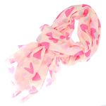 Fashion, accesorii si bijuterii - Femei - Accesorii femei - Esarfe si fulare femei - Esarfa de dama, cu imimioare, ButicCochet, 70% poliester 30% vascoza, Roz - ES2936 - Infinity.ro