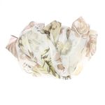 Fashion, accesorii si bijuterii - Femei - Accesorii femei - Esarfe si fulare femei - Esarfa de dama, cu floricele, ButicCochet, 70% poliester 30% vascoza, Crem - ES2938 - Infinity.ro