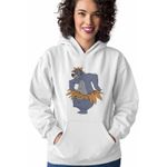 Fashion, accesorii si bijuterii - Femei - Imbracaminte femei - Hanorace femei - Hanorac Femei Cartea Junglei Baloo, alb, marime 2XL - Infinity.ro