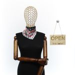 Fashion, accesorii si bijuterii - Femei - Accesorii femei - Esarfe si fulare femei - Batic de dama, 50 x 50 cm, ButicCochet, din satin, multicolor - ES2572 - Infinity.ro