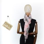 Fashion, accesorii si bijuterii - Femei - Accesorii femei - Esarfe si fulare femei - Esarfa de dama, cu floricele, ButicCochet, 70% poliester 30% vascoza, Roz - ES2939 - Infinity.ro