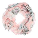 Fashion, accesorii si bijuterii - Femei - Accesorii femei - Esarfe si fulare femei - Esarfa de dama, cu floricele, ButicCochet, 70% poliester 30% vascoza, Roz - ES2939 - Infinity.ro