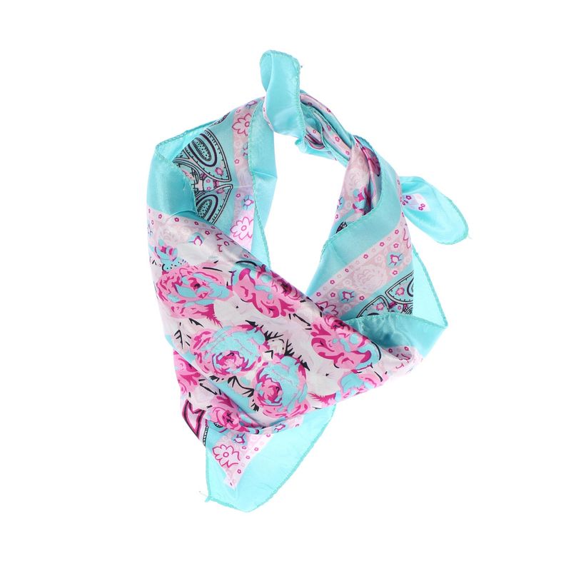 Fashion, accesorii si bijuterii - Femei - Accesorii femei - Esarfe si fulare femei - Batic de dama, 50 x 50 cm, ButicCochet, din satin, multicolor - ES2578 - Infinity.ro