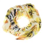 Fashion, accesorii si bijuterii - Femei - Accesorii femei - Esarfe si fulare femei - Esarfa de dama, cu floricele, ButicCochet, 70% poliester 30% vascoza, Galben - ES2940 - Infinity.ro