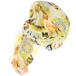 Fashion, accesorii si bijuterii - Femei - Accesorii femei - Esarfe si fulare femei - Esarfa de dama, cu floricele, ButicCochet, 70% poliester 30% vascoza, Galben - ES2940 - Infinity.ro