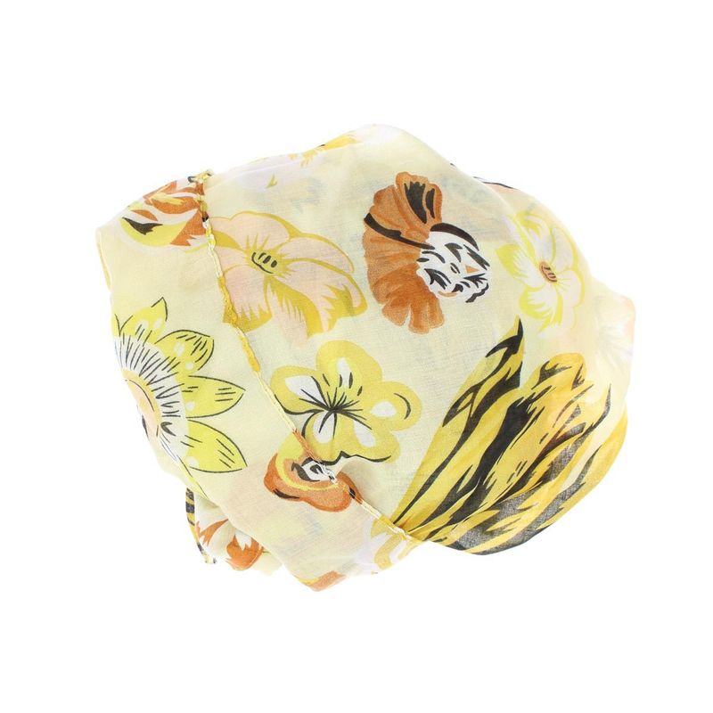 Fashion, accesorii si bijuterii - Femei - Accesorii femei - Esarfe si fulare femei - Esarfa de dama, cu floricele, ButicCochet, 70% poliester 30% vascoza, Galben - ES2940 - Infinity.ro