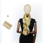 Fashion, accesorii si bijuterii - Femei - Accesorii femei - Esarfe si fulare femei - Esarfa de dama, cu floricele, ButicCochet, 70% poliester 30% vascoza, Galben - ES2940 - Infinity.ro