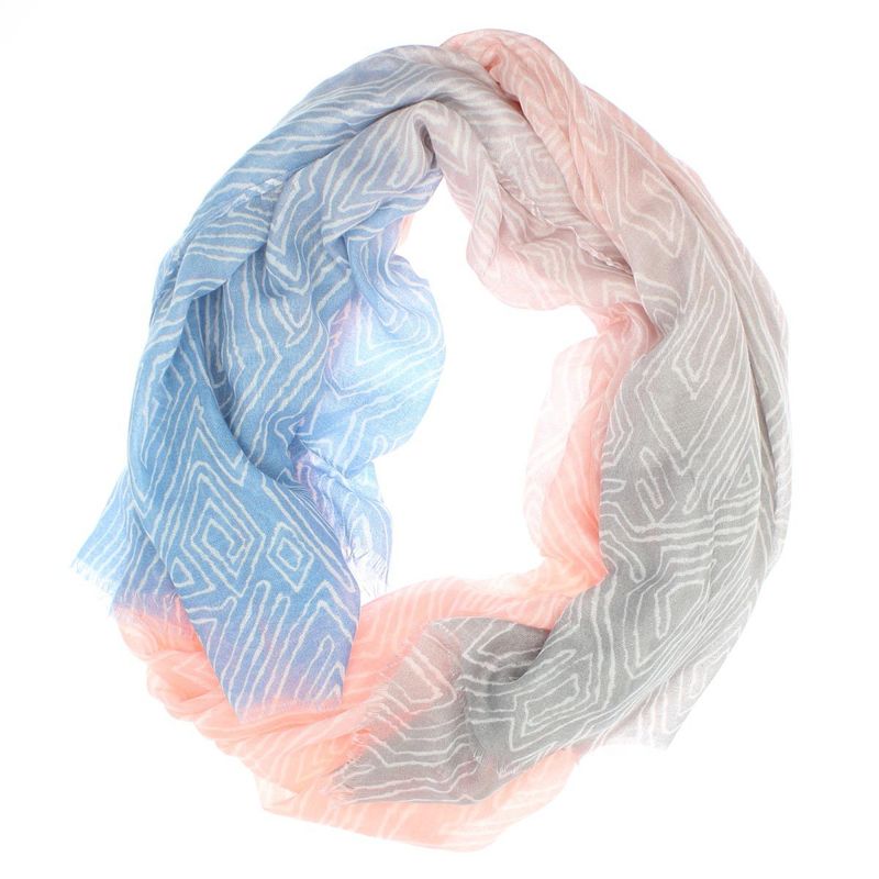 Fashion, accesorii si bijuterii - Femei - Accesorii femei - Esarfe si fulare femei - Esarfa de dama, cu model liniar, ButicCochet, 70% poliester 30% vascoza, Roz - ES2947 - Infinity.ro